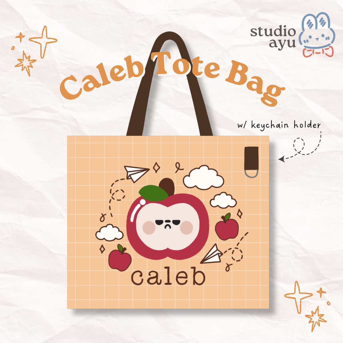 Caleb Mascot Tote Bag